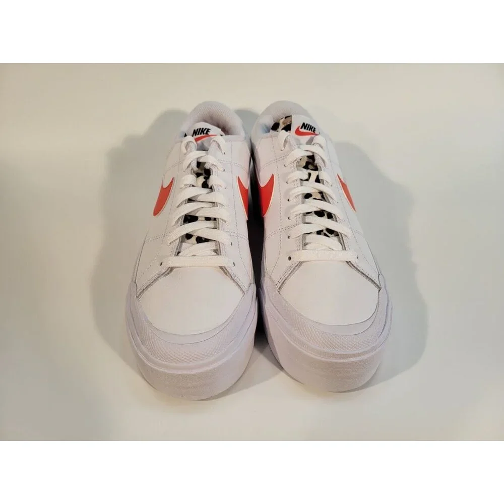 Nike Court Legacy Lift Platform Shoes Sneakers Womens Size 10 White DZ5203-100 - Picture 4 of 12